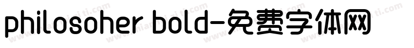 philosoher bold字体转换